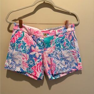 Lilly Pulitzer Vibrant Floral Print Shorts